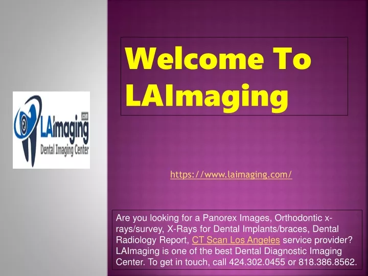 welcome to laimaging