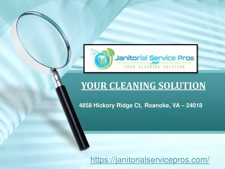 your cleaning solution