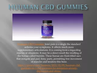 Huuman CBD Gummies
