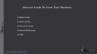 internet leads to grow your business