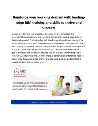reinforce your working domain with leading edge