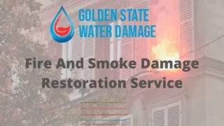 Fire And Smoke Damage Restoration Service