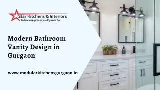 Modern Bathroom Vanity Design in Gurgaon