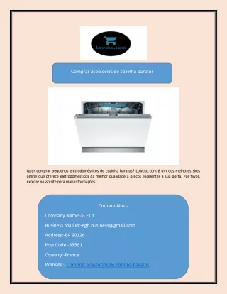 Comprar acessórios de cozinha baratos