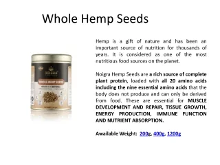 Buy all Ayurvedic Hemp Product in India