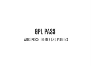 gpl pass wordpress themes and plugins