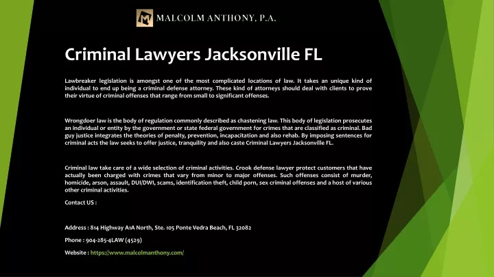 criminal lawyers jacksonville fl