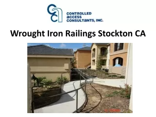 Wrought Iron Railings Stockton CA