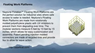 Floating Work Platforms