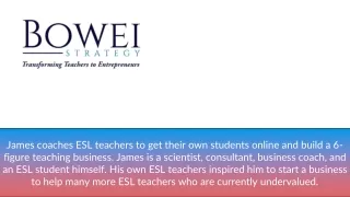 Teaching Conversational English Online - Bowei Strategy