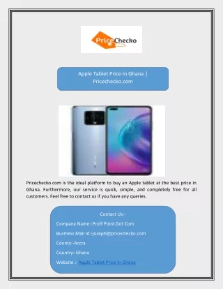 Apple Tablet Price in Ghana