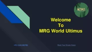 MRG Affordable Sector 90 in Gurgaon