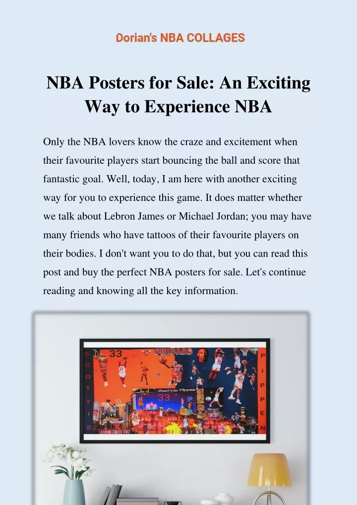 nba posters for sale an exciting