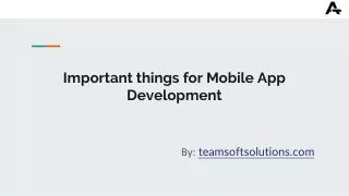 Mobile app development company 