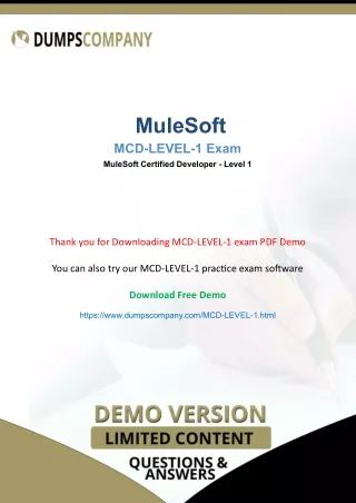 MCD-Level-1 Exam Practice Kit Questions