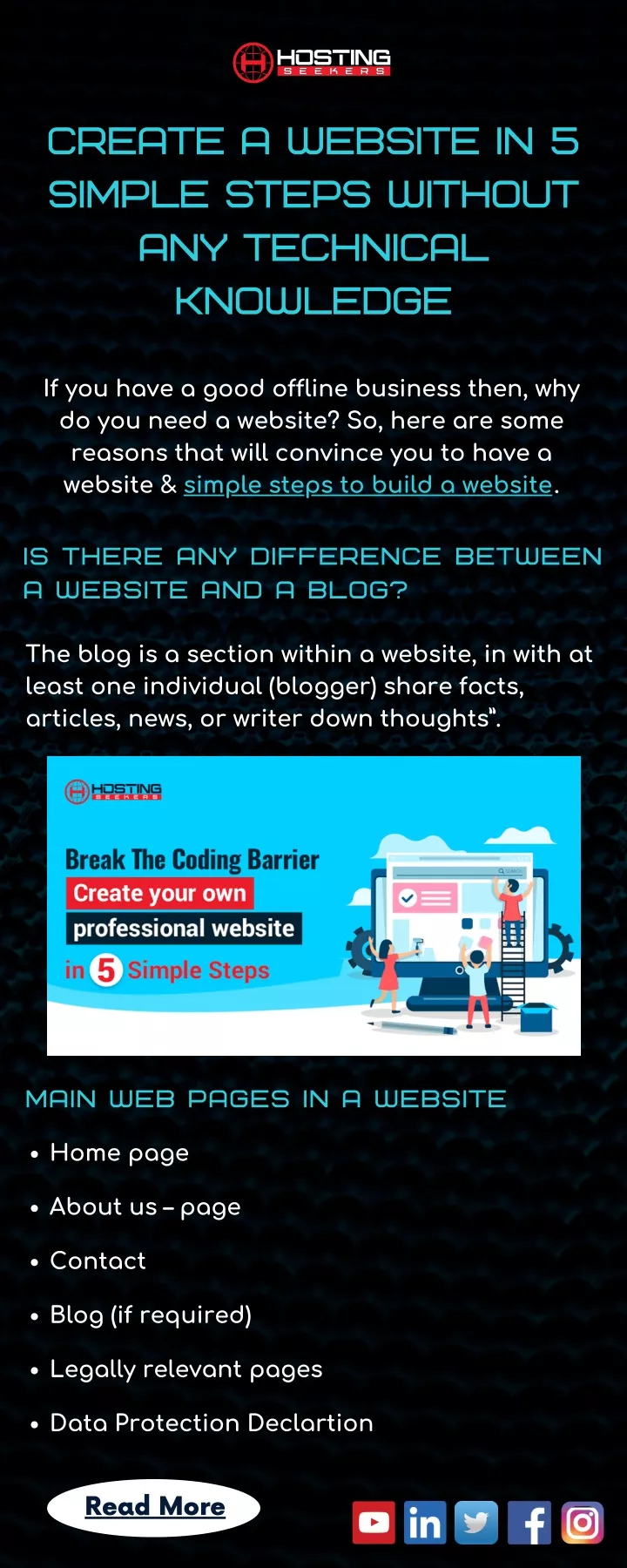 create a website in 5