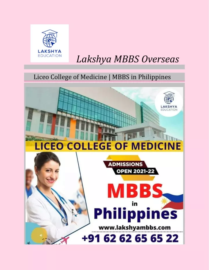 lakshya mbbs overseas