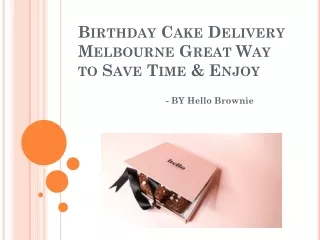 Birthday Cake Delivery Melbourne