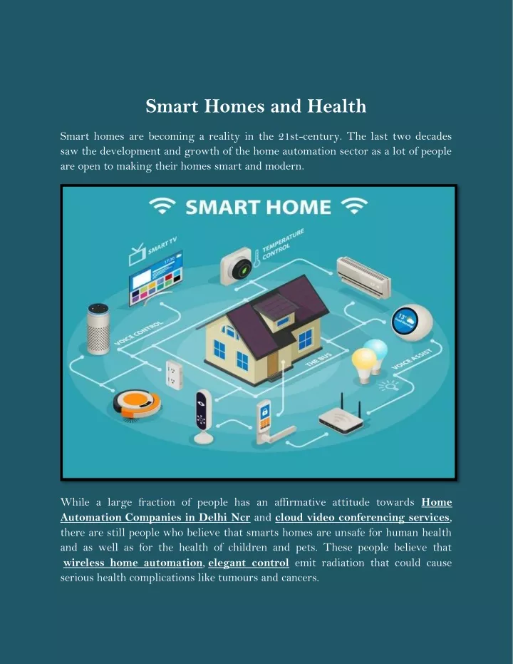 smart homes and health