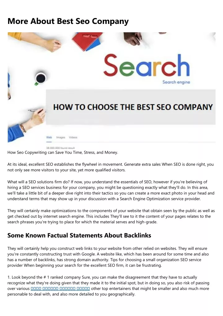 more about best seo company