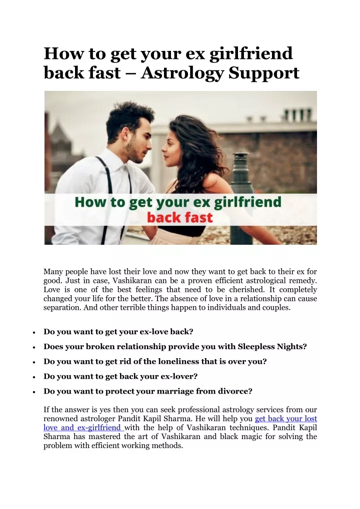 how to get your ex girlfriend back fast astrology support