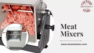 Get Commercial Meat Mixer with Advanced Features