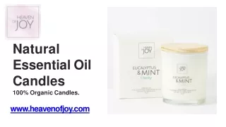Natural Essential Oil Candles