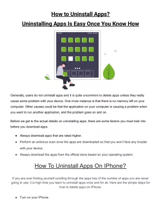 how to uninstall apps