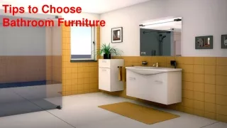 Tips to Choose Bathroom Furniture