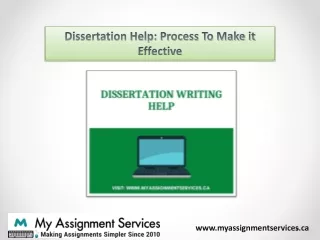 dissertation help process to make it effective