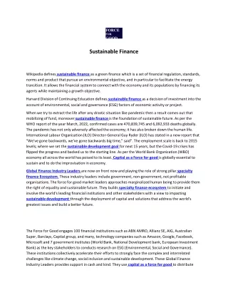 Sustainable-Finance