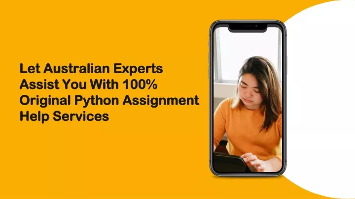 let australian experts assist you with 100 original python assignment help services