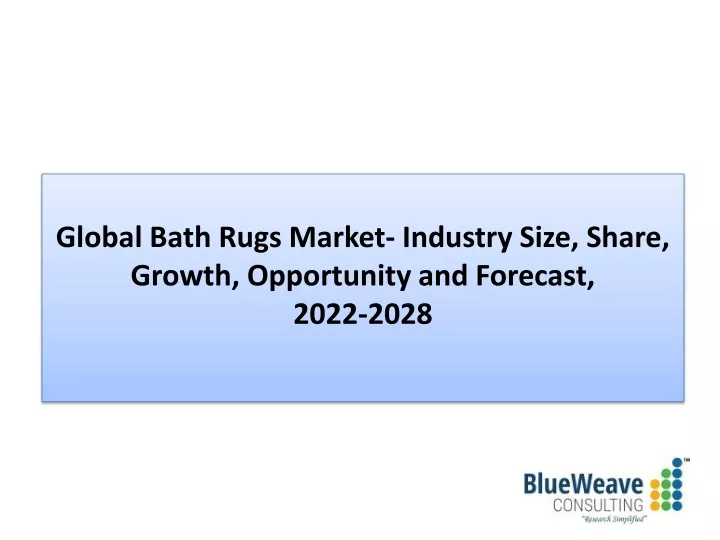 global bath rugs market industry size share
