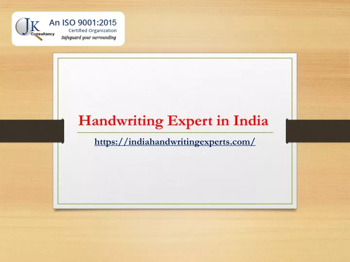 handwriting expert in india