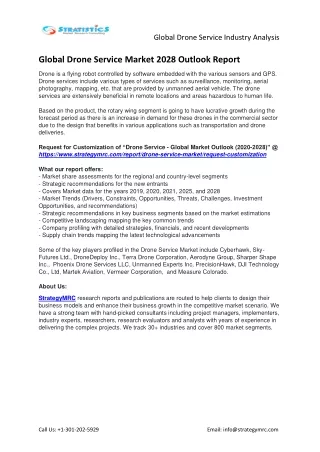 global drone service industry analysis