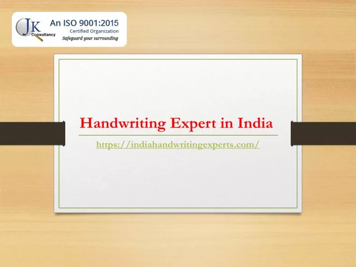 handwriting expert in india