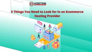 5 Things You Need to Look for in an Ecommerce Hosting Provider