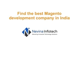 find the best magento development company in india