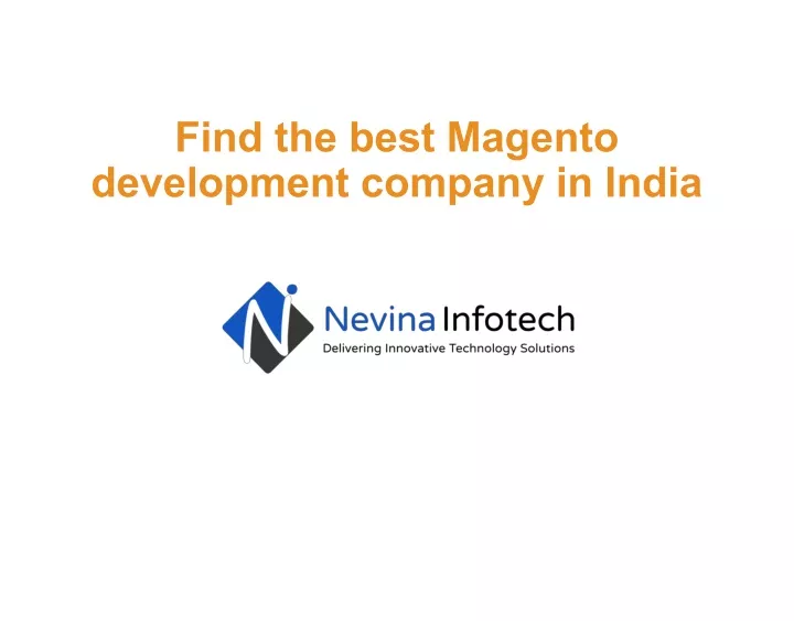 find the best magento development company in india