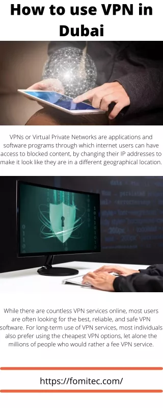 How to use VPN in Dubai