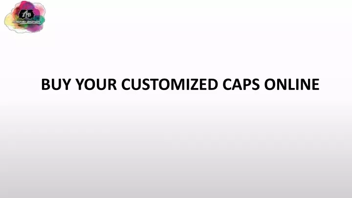 buy your customized caps online