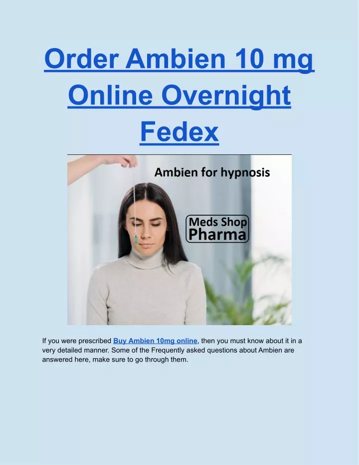 order ambien 10 mg online overnight fedex
