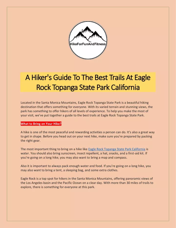 a hiker s guide to the best trails at eagle