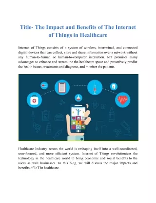 title the impact and benefits of the internet