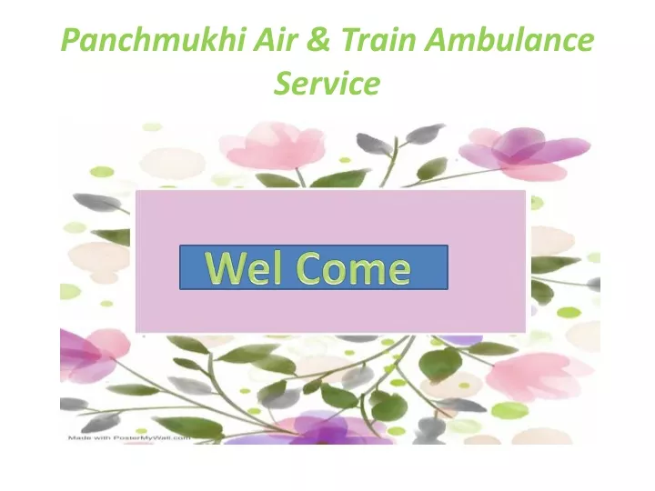 panchmukhi air train ambulance service