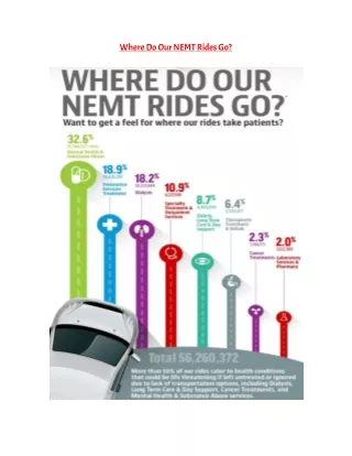 Where Do Our NEMT Rides Go?