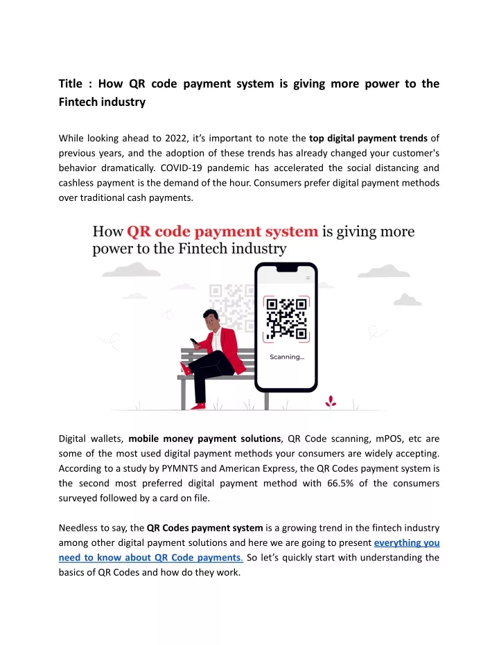 title how qr code payment system is giving more