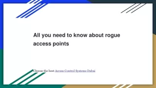 All you need to know about rogue access points