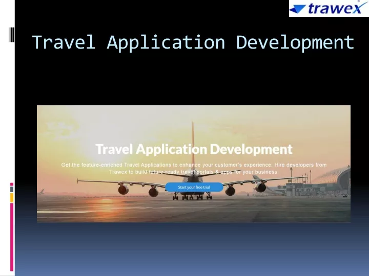 travel application development