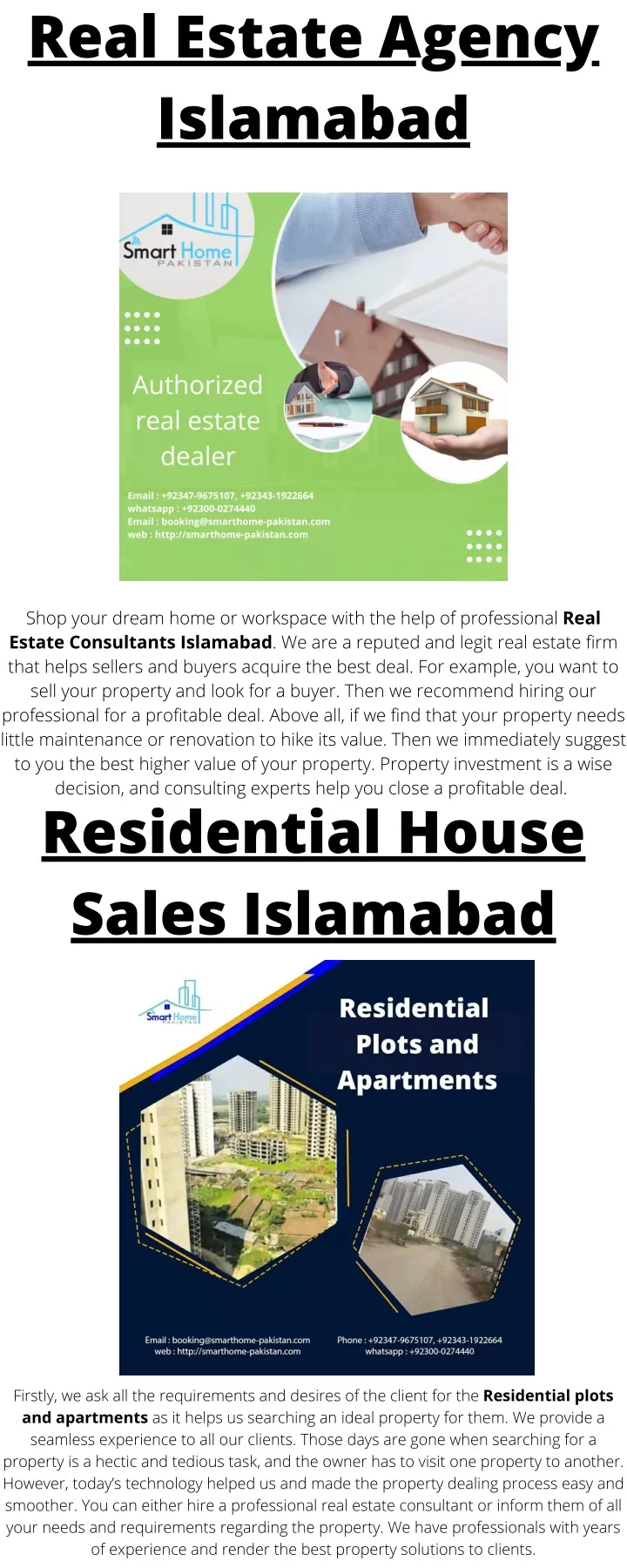 real estate agency islamabad